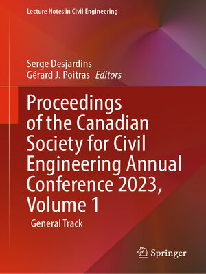 cover image of Proceedings of the Canadian Society for Civil Engineering Annual Conference 2023, Volume 1